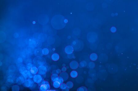 Blue bokeh abstract background.の写真素材