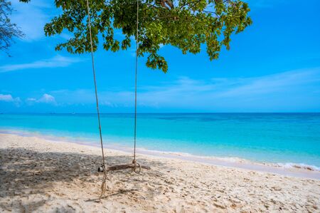 Sea of ââKo Rok indigo water dark blue beautiful, Krabi, Thailand, Asiaの写真素材