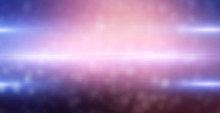bokeh blue blur orange abstract backgroundの写真素材