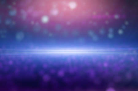 bokeh blue blur orange abstract backgroundの写真素材