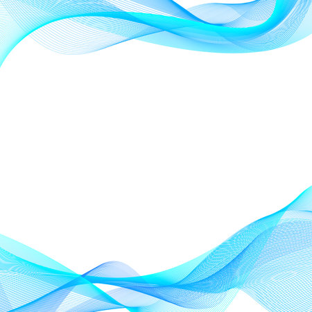 Abstract Wave background blue back whiteのイラスト素材