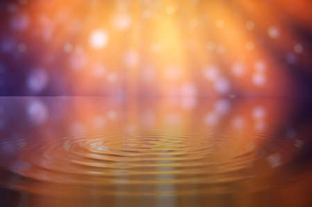 Water droplets on orange backgroundの写真素材