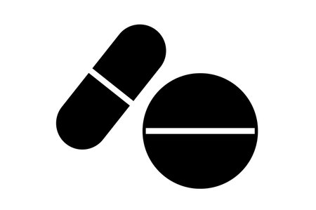 Medicine icon on isolated white background.の写真素材