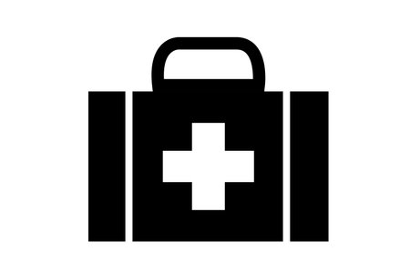 Nurse bag icon on white background, isolated.の写真素材