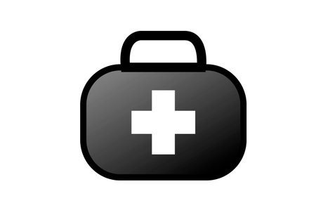 Nurse bag icon on white background, isolated.の写真素材