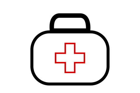 Nurse bag icon on white background, isolated.の写真素材
