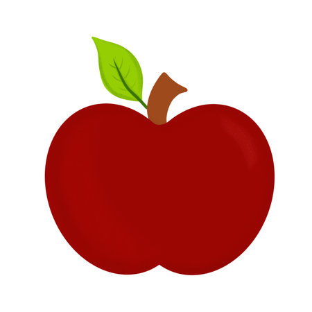 Red apples on white background. Isolateの写真素材