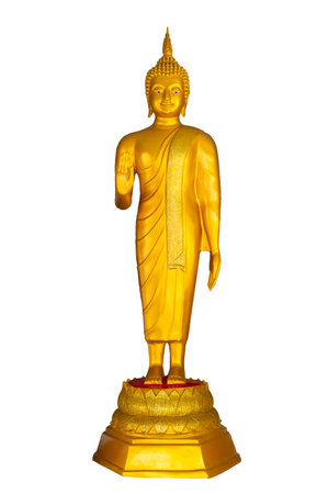 Buddha image on white background isolateの写真素材