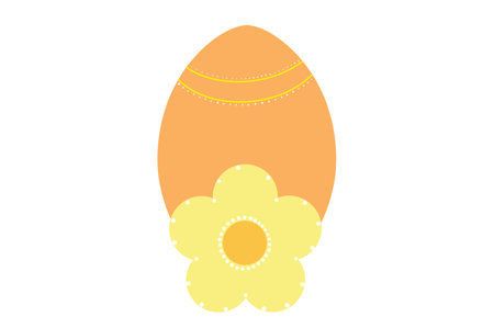 Happy Easter.Set of Easter eggs with different textures on a white background.Spring holiday. Illustration isolated. Happy easter eggs.の写真素材