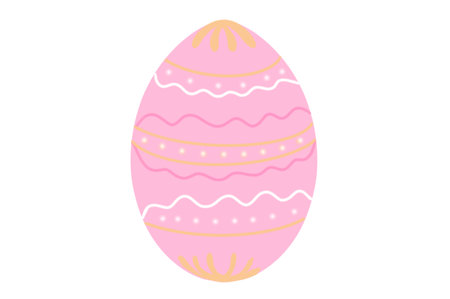 Happy Easter.Set of Easter eggs with different textures on a white background.Spring holiday. Illustration isolated. Happy easter eggs.の写真素材