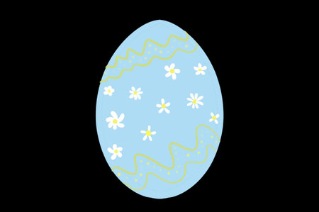 Happy Easter.Set of Easter eggs with different textures on a white background.Spring holiday. Illustration isolated. Happy easter eggs.の写真素材