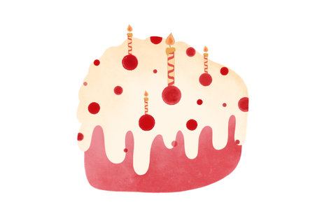 Set of lovely birthday greeting cards with cakes
Birthday piece of cake. Different cakes with topping and candles. Brownie, cookie.の写真素材