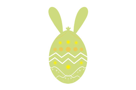 Happy Easter.Set of Easter eggs with different textures on a white background.Spring holiday. Illustration isolated. Happy easter eggs.の写真素材