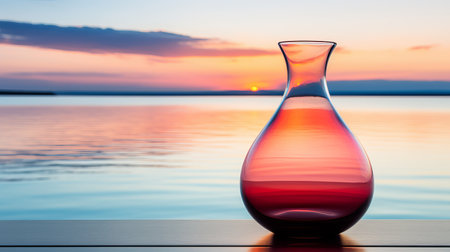 Mineral Water Bottle in Tranquil Nature Background for Wellness and Harmony Conceptの素材