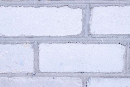 Old white brick wall. Close-up. Horizontal view. abstract Background. brick wall structure. Template...