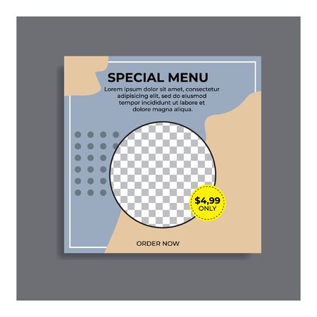 Social media template. Great vector for sales promotions, online stores, discount coupons, product marketing etc.のイラスト素材