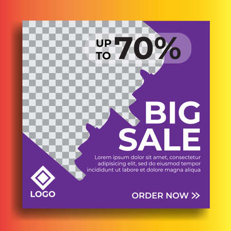 Social media templates. Great vector for sales promotion, product marketing, online shop, web, app, banner etcのイラスト素材