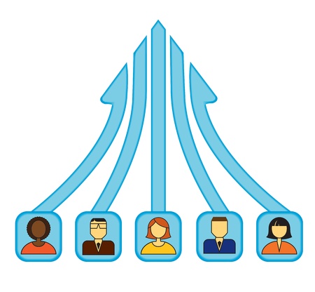 Team work conceptのイラスト素材