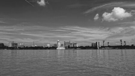 Kolkata Eden garden veiw from hugli riversideの素材