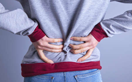 woman back pain