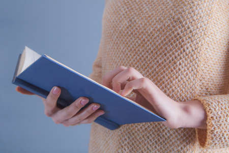 girl read book background.