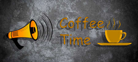 time to drink coffeeの写真素材