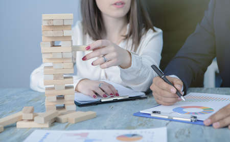team work in the office; business concept