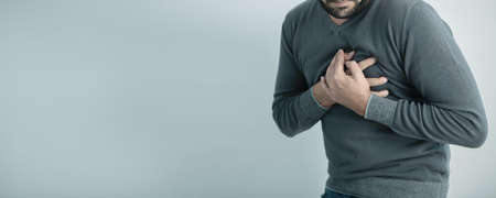 heartache medical concept, front viewの写真素材