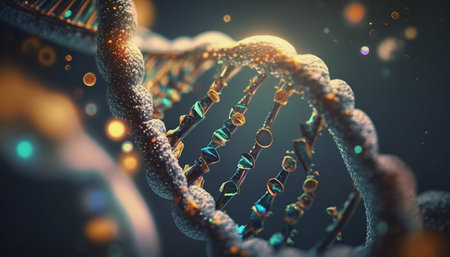 DNA, cell illustration, generative aiの素材