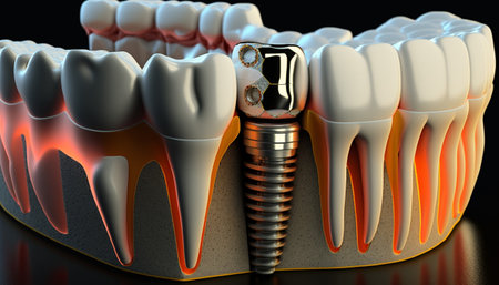 illustration of dental concept with teeth. Generative AI illustratorの素材