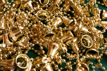 Backgroud from the golden bellsの写真素材