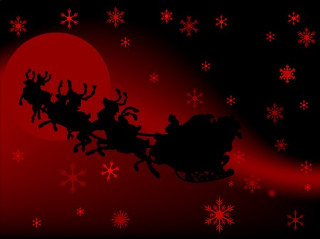 Abstract background with Santa´s sledgeのイラスト素材