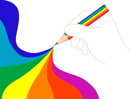 Abstract rainbow design - vector illustrationのイラスト素材