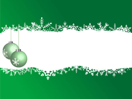 Vector christmas background with ballsのイラスト素材