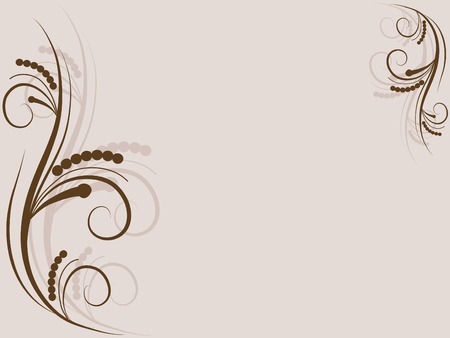 Beige floral background illustrationのイラスト素材