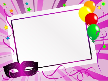 Party background with carnival maskのイラスト素材