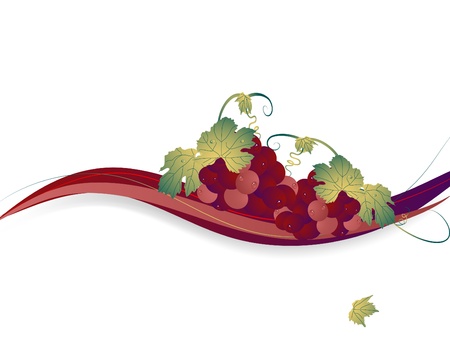Abstract background with the grapesのイラスト素材