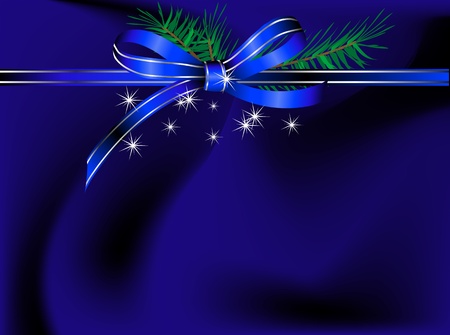 Abstract blue background with the ribbonのイラスト素材