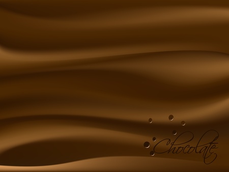 Brown chocolate background with dropsのイラスト素材