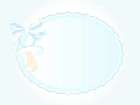 Baby boy arrival announcement cardのイラスト素材