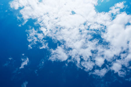 Cloudy sky in hot weather.の写真素材