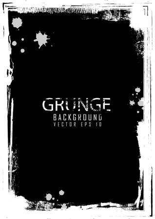 Grunge Black and White Background Texture.のイラスト素材