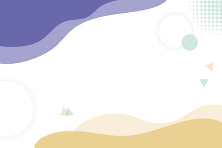 Pastel template banner . Design with liquid shape. yellow; green; purple; violet&#xD;&#xA;のイラスト素材