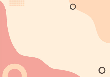 Pastel template banner . Design with liquid shape. pink, brown, orange&#xD;&#xA;の写真素材