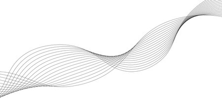 Abstract white wavy with blurred light curved line background.のイラスト素材