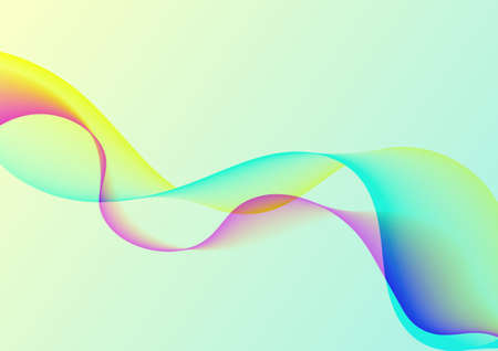 Colorful waves abstract background.のイラスト素材