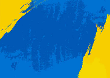 Grunge Yellow and blue Background Texture.の写真素材