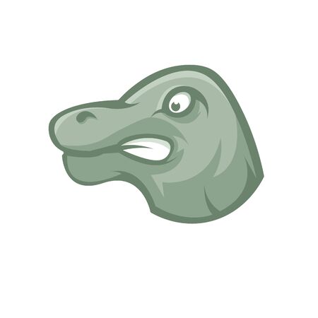 Komodo dragon cartoon mascot design with modern illustration concept style for sport team.The color can be edited according to your favorite team.のイラスト素材