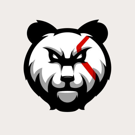 Panda mascot design vector with modern illustration concept style for sport, gaming, esport, team, badge, emblem and t shirt printingのイラスト素材