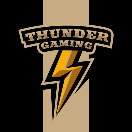 Thunder mascot  for gaming team